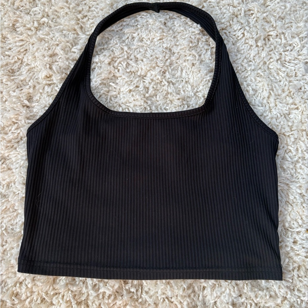 Black halter top